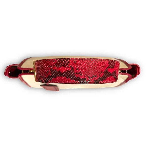 FENDI Crème & Red Medium Defender Cover - Picture 11 of 14